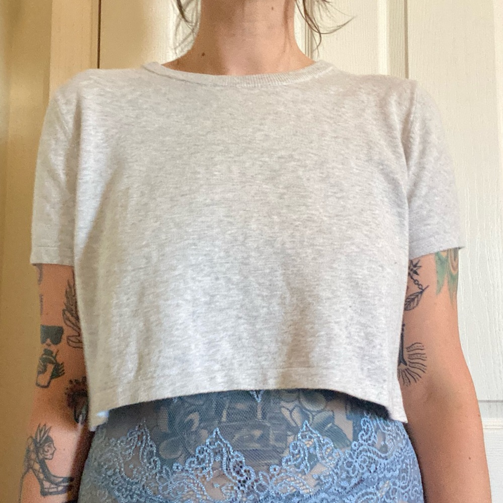 Knit crop top